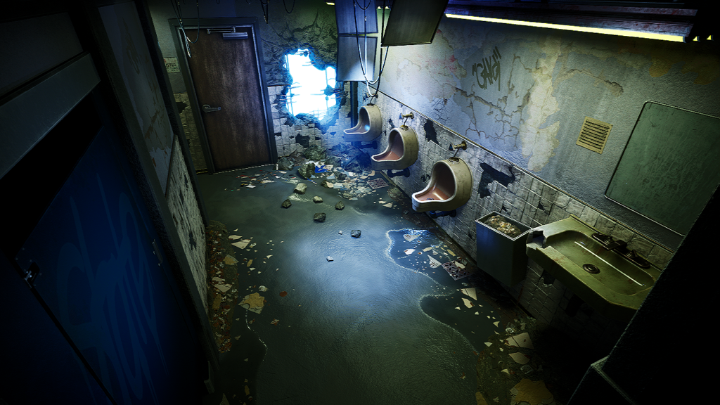 Personal project inspired by Wiktor Ohman "Silent Hill Bathroom"